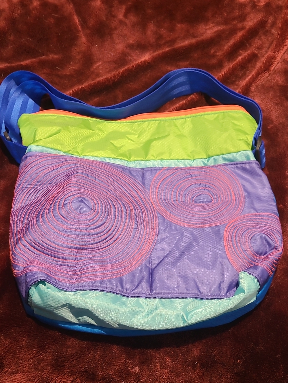 NWOT - Lightweight Colourful Crossbody Bag - Handmade